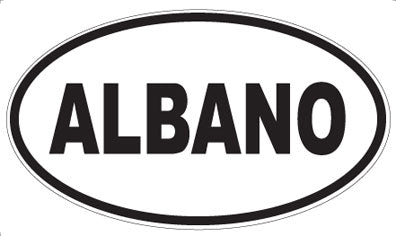ALBANO - Oval Sticker