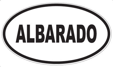 ALBARADO - Oval Sticker