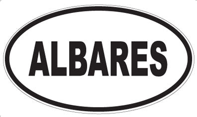 ALBARES - Oval Sticker