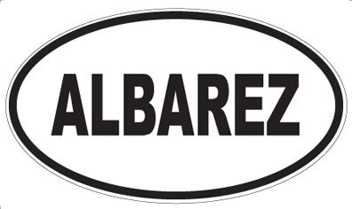 ALBAREZ - Oval Sticker