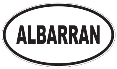 ALBARRAN - Oval Sticker