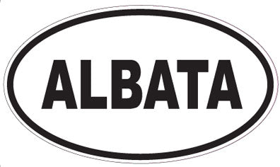 ALBATA - Oval Sticker