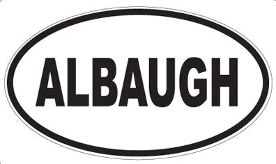 ALBAUGH - Oval Sticker