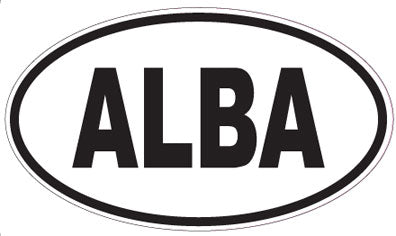 ALBA - Oval Sticker