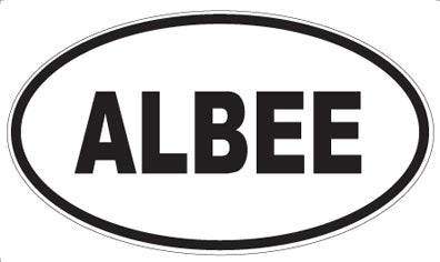 ALBEE - Oval Sticker