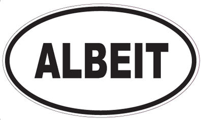 ALBEIT - Oval Sticker
