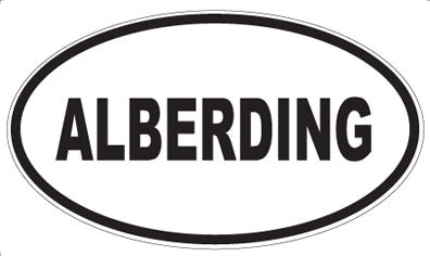 ALBERDING - Oval Sticker