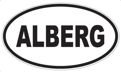 ALBERG - Oval Sticker