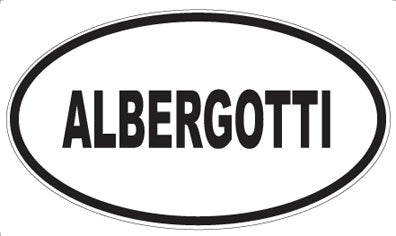 ALBERGOTTI - Oval Sticker
