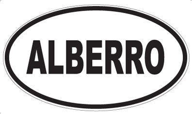 ALBERRO - Oval Sticker