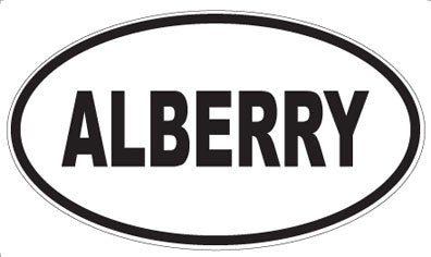ALBERRY - Oval Magnet