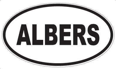 ALBERS - Oval Sticker