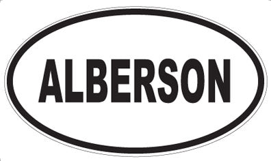 ALBERSON - Oval Magnet