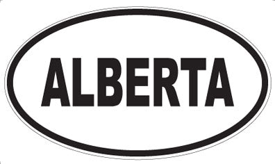ALBERTA - Oval Sticker
