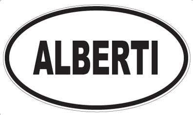ALBERTI - Oval Sticker