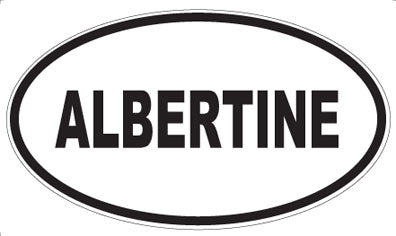 ALBERTINE - Oval Sticker