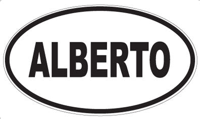 ALBERTO - Oval Magnet
