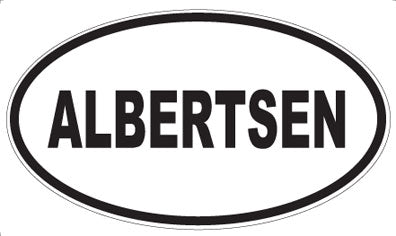 ALBERTSEN - Oval Sticker