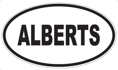 ALBERTS - Oval Magnet