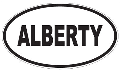 ALBERTY - Oval Sticker