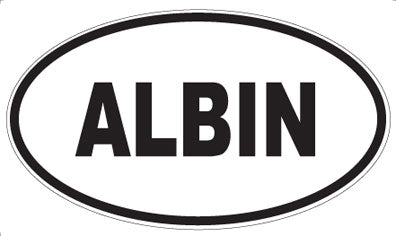 ALBIN - Oval Sticker