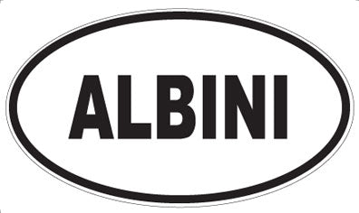 ALBINI - Oval Sticker