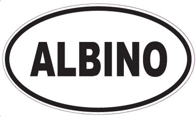 ALBINO - Oval Sticker