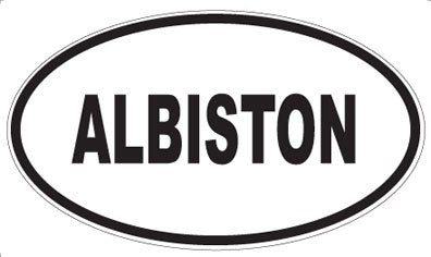 ALBISTON - Oval Sticker