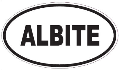 ALBITE - Oval Sticker