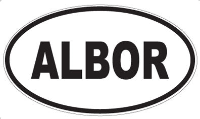 ALBOR - Oval Sticker