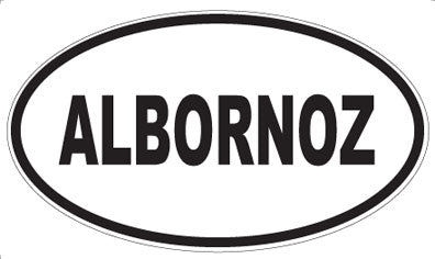 ALBORNOZ - Oval Sticker