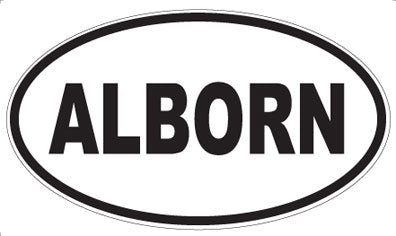 ALBORN - Oval Magnet