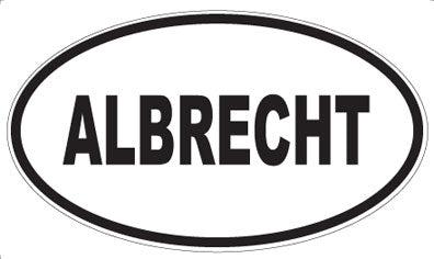 ALBRECHT - Oval Magnet