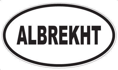 ALBREKHT - Oval Magnet
