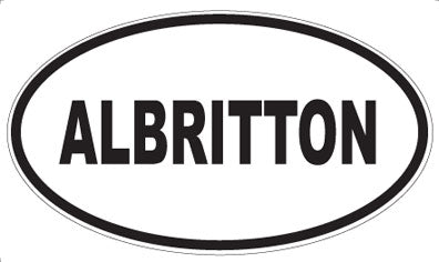 ALBRITTON - Oval Sticker