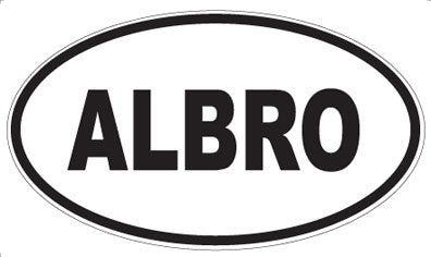 ALBRO - Oval Sticker