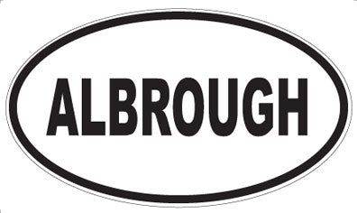 ALBROUGH - Oval Sticker