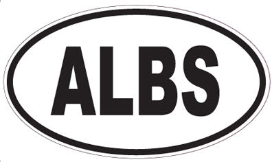 ALBS - Oval Sticker