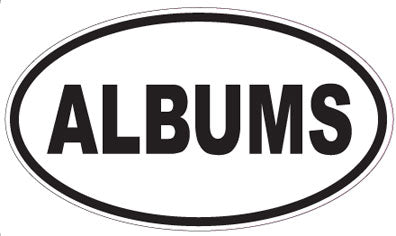 ALBUMS - Oval Sticker