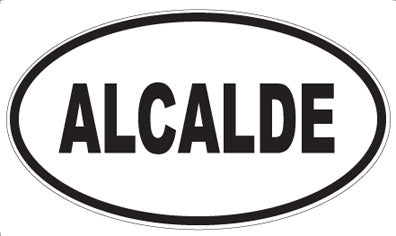 ALCALDE - Oval Sticker