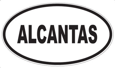 ALCANTAS - Oval Sticker