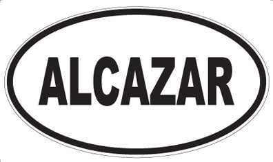 ALCAZAR - Oval Sticker