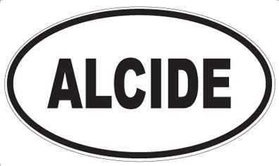 ALCIDE - Oval Sticker
