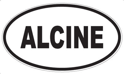 ALCINE - Oval Sticker