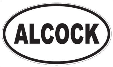 ALCOCK - Oval Magnet