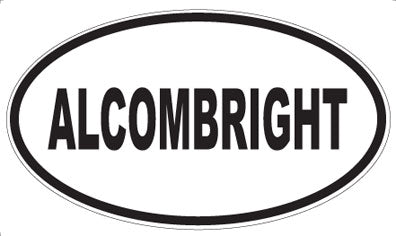 ALCOMBRIGHT - Oval Magnet