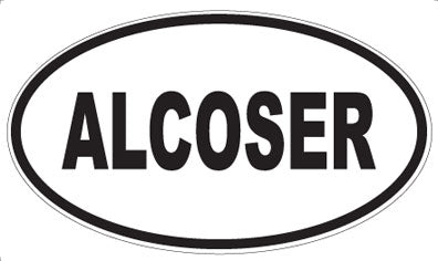 ALCOSER - Oval Sticker