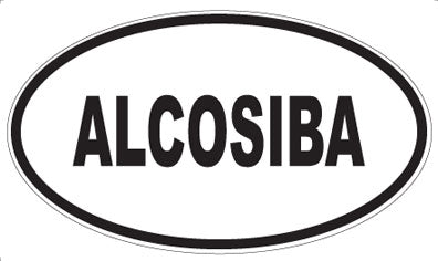 ALCOSIBA - Oval Sticker