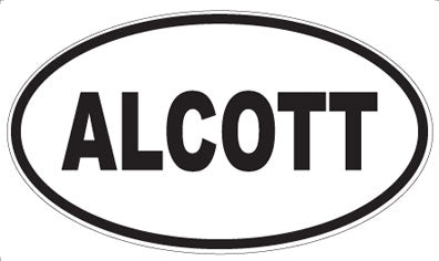 ALCOTT - Oval Magnet