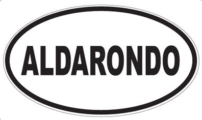 ALDARONDO - Oval Sticker
